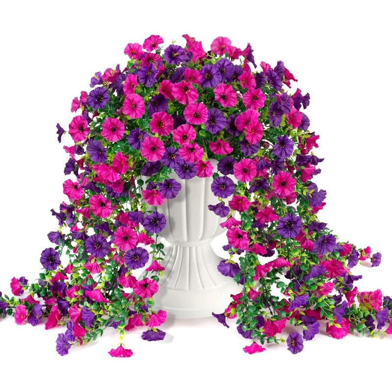 Bonsai Garden Bench - 1/2 Pcs Artificial Morning Glory Vine