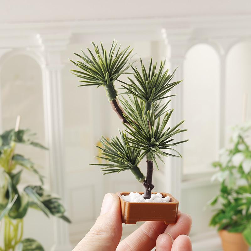 Bonsai Garden Usa - 1Pcs 1/12 Dollhouse Simulation Pine Tree