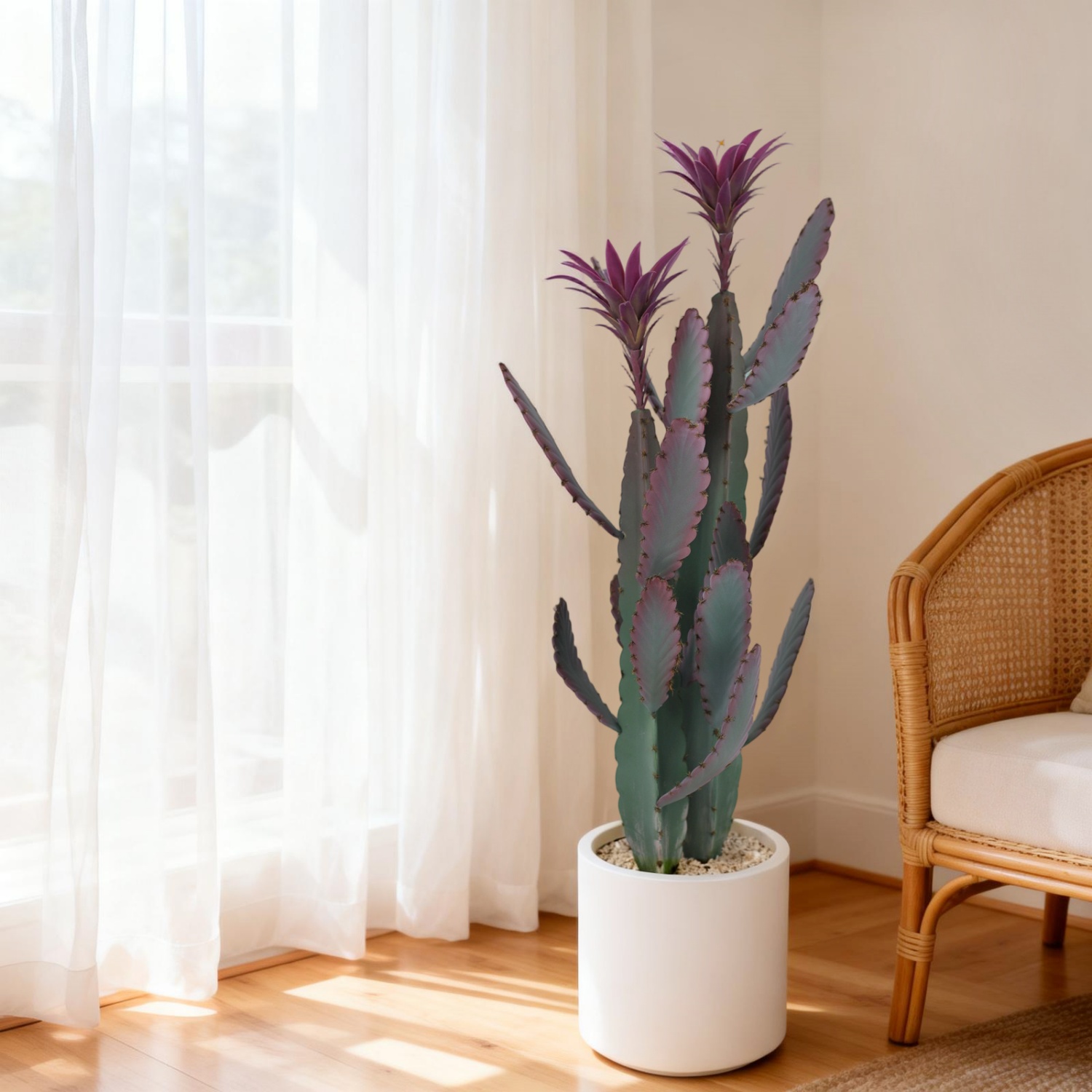 Bonsai Garden Indoor - Tall Artificial Cactus Potted Plant 96cm