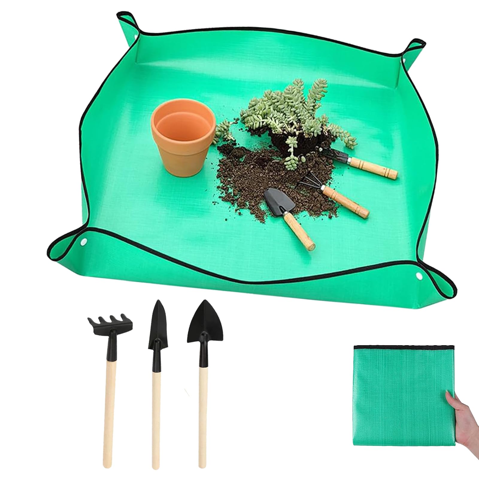 Bonsai Repotting Mat - Waterproof Planting Mat PE Plant Repotting