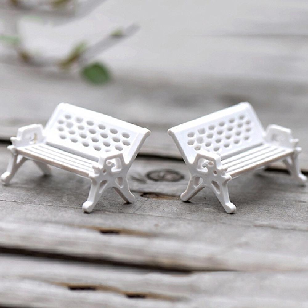 2Pcs Mini Park Seat Bench Cute - Bonsai Garden Bench recension och pris