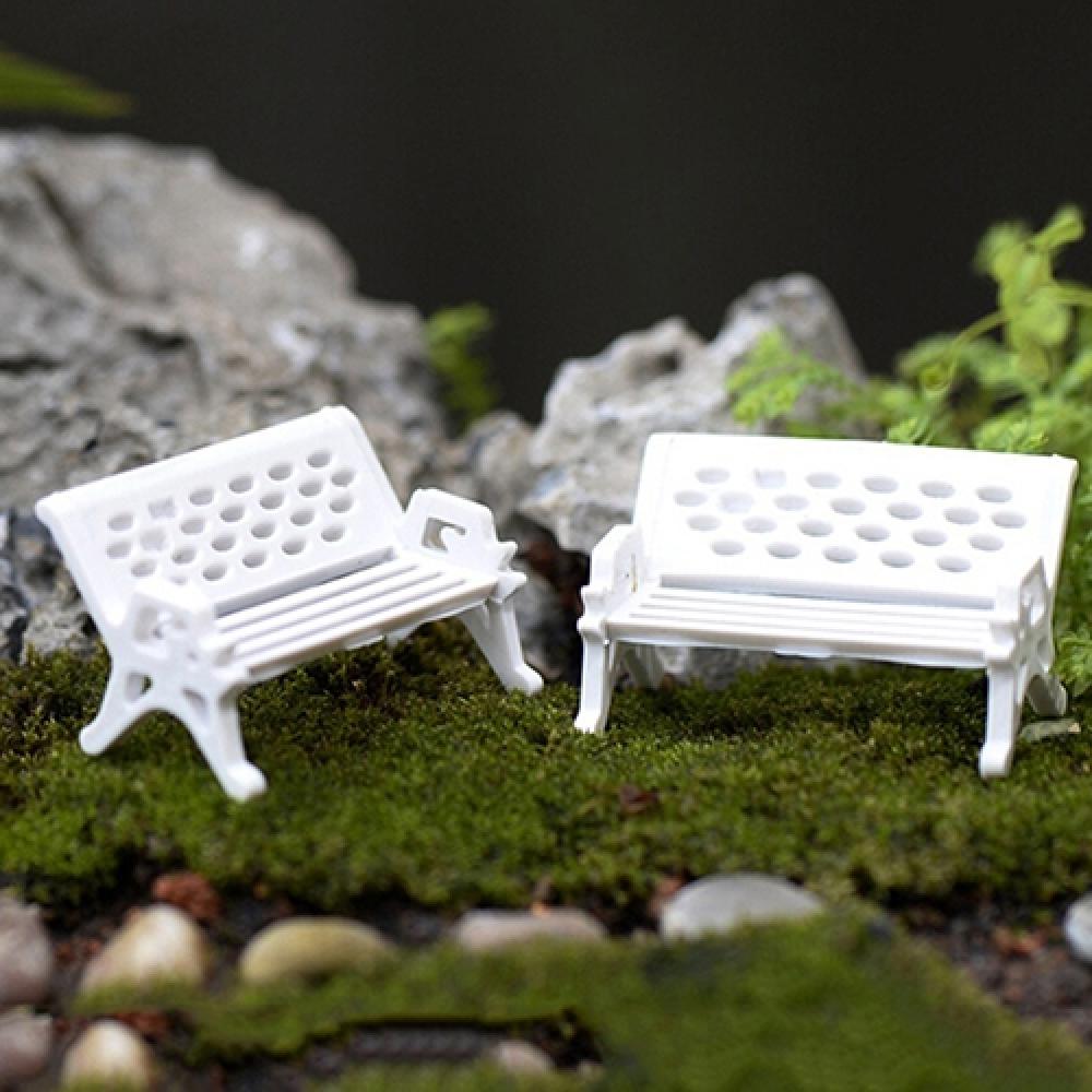2Pcs Mini Park Seat Bench Cute - Bonsai Garden Bench recension och pris