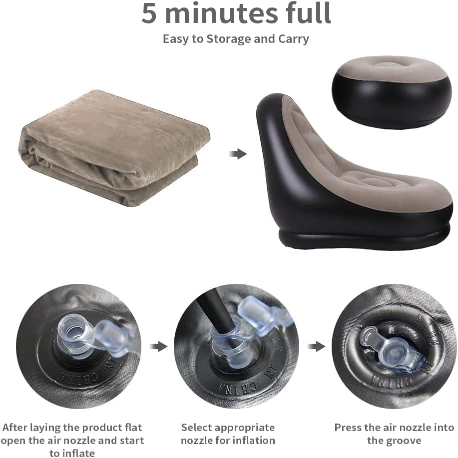 2Pcs Lazy Sofa Inflatable Chai - Bonsai Garden Bench recension och pris