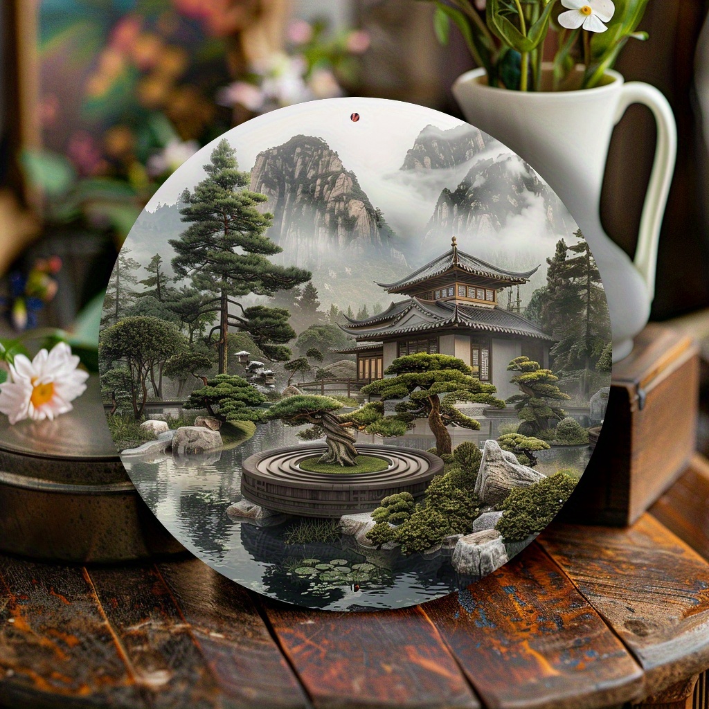 Vintage Oriental Bonsai Mounta - Bonsai Garden Wall recension och pris