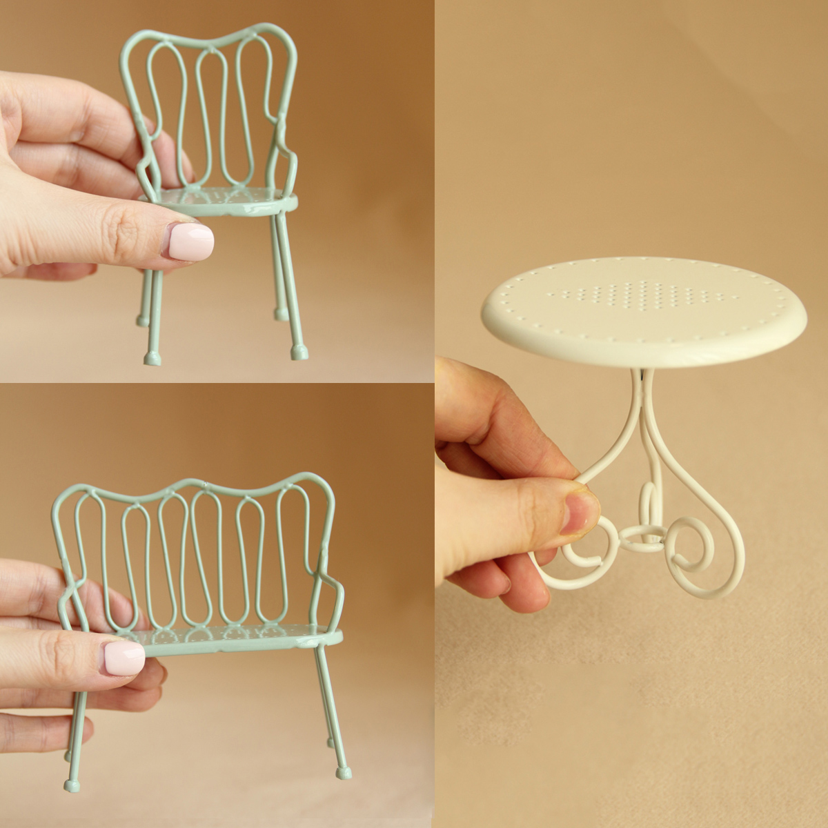 1:8/1:12 Miniature Iron Table  - Bonsai Garden Bench recension och pris