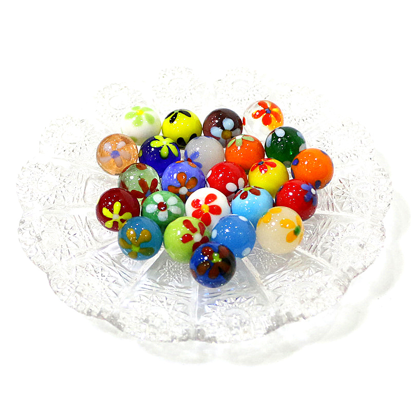 6pcs 16mm Colorful Rare Glass  - Bonsai Garden Indoor recension och pris