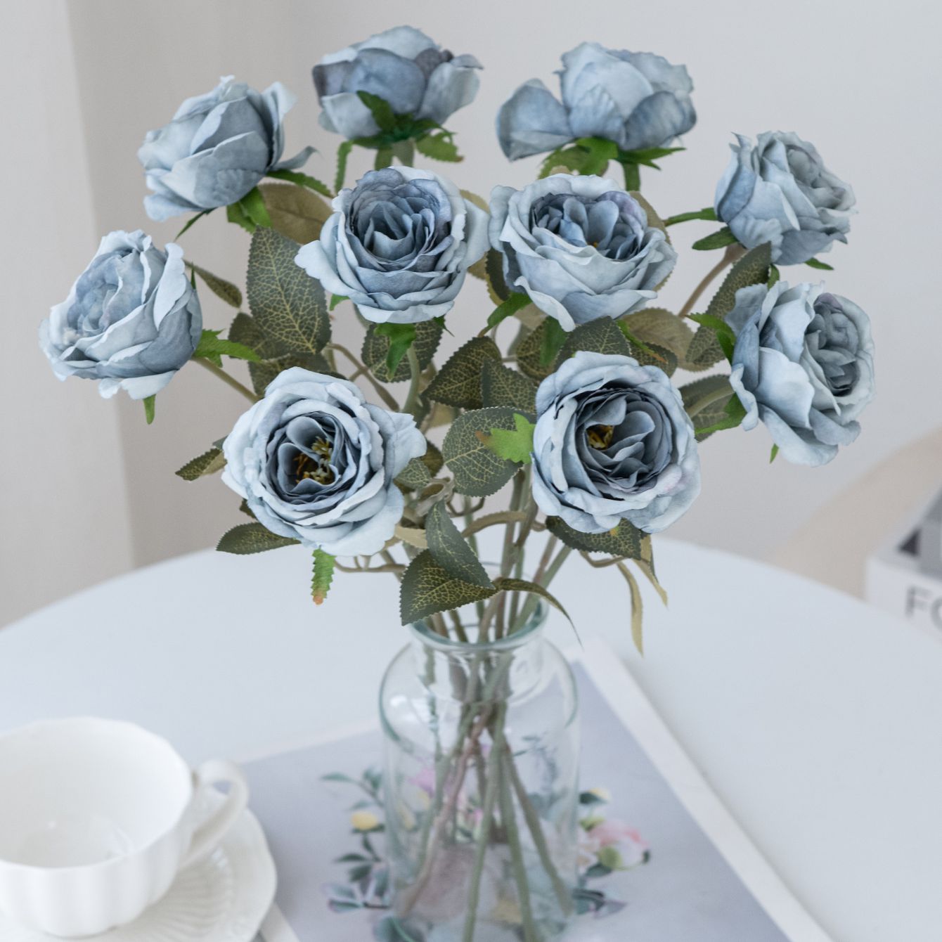 Artificial Flowers Silk Rose F - Bonsai Garden Bench recension och pris