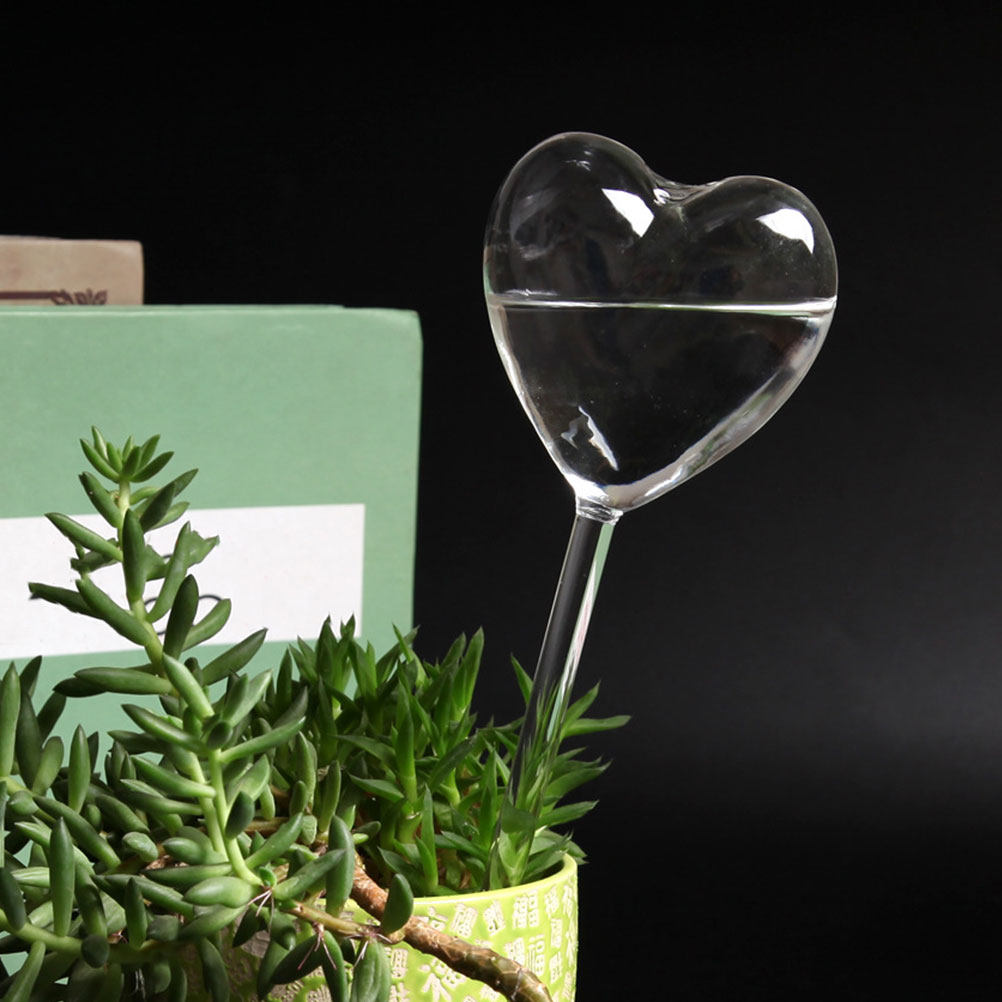 3Pcs Heart Shaped Glass Self W - Bonsai Garden Indoor recension och pris