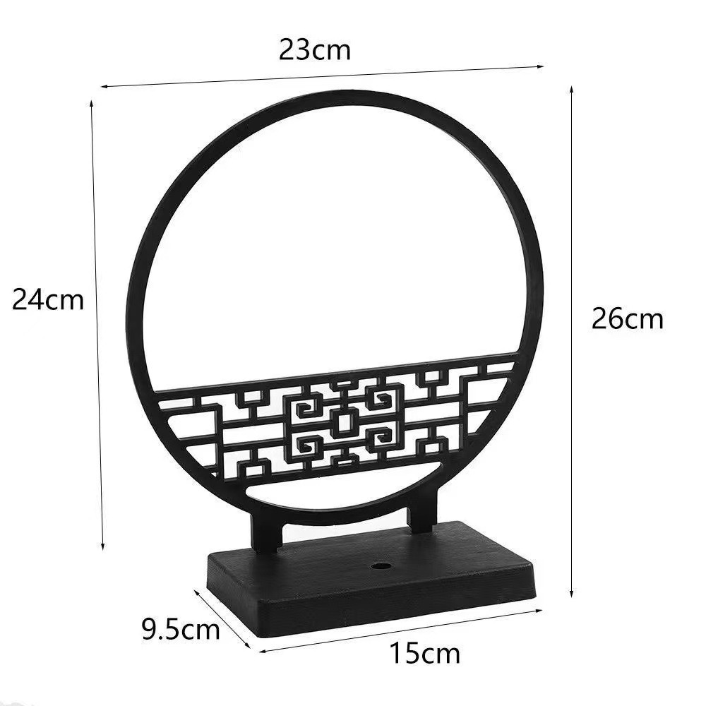 New Chinese Style Black Screen - Bonsai Garden Entrance recension och pris