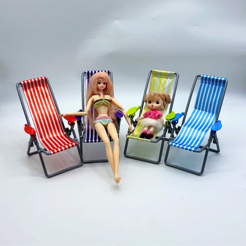 Mini Red Striped Folding Beach - Bonsai Garden Bench recension och pris