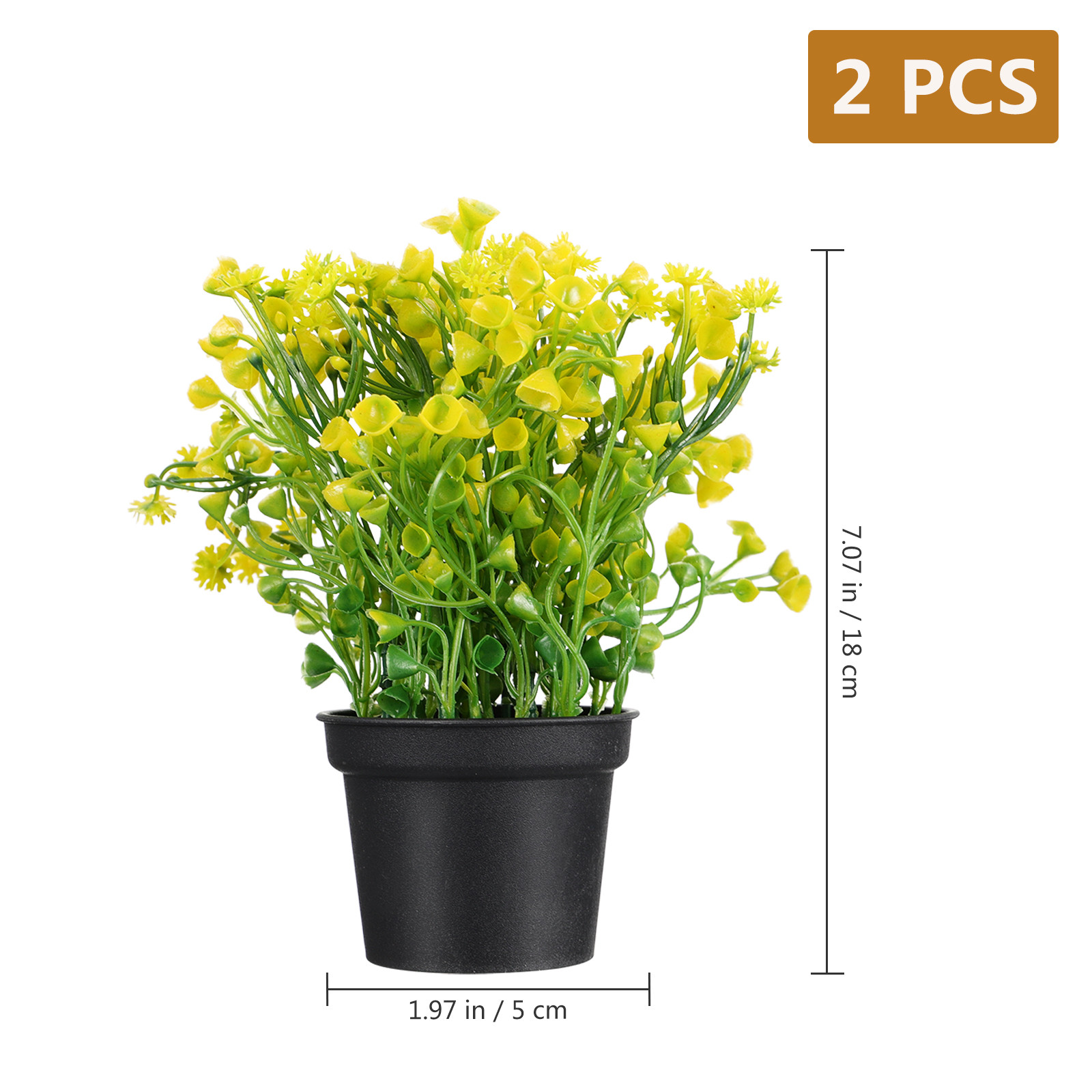 2Pcs Artificial Bell Grass Bon - Bonsai Garden And Cafe recension och pris