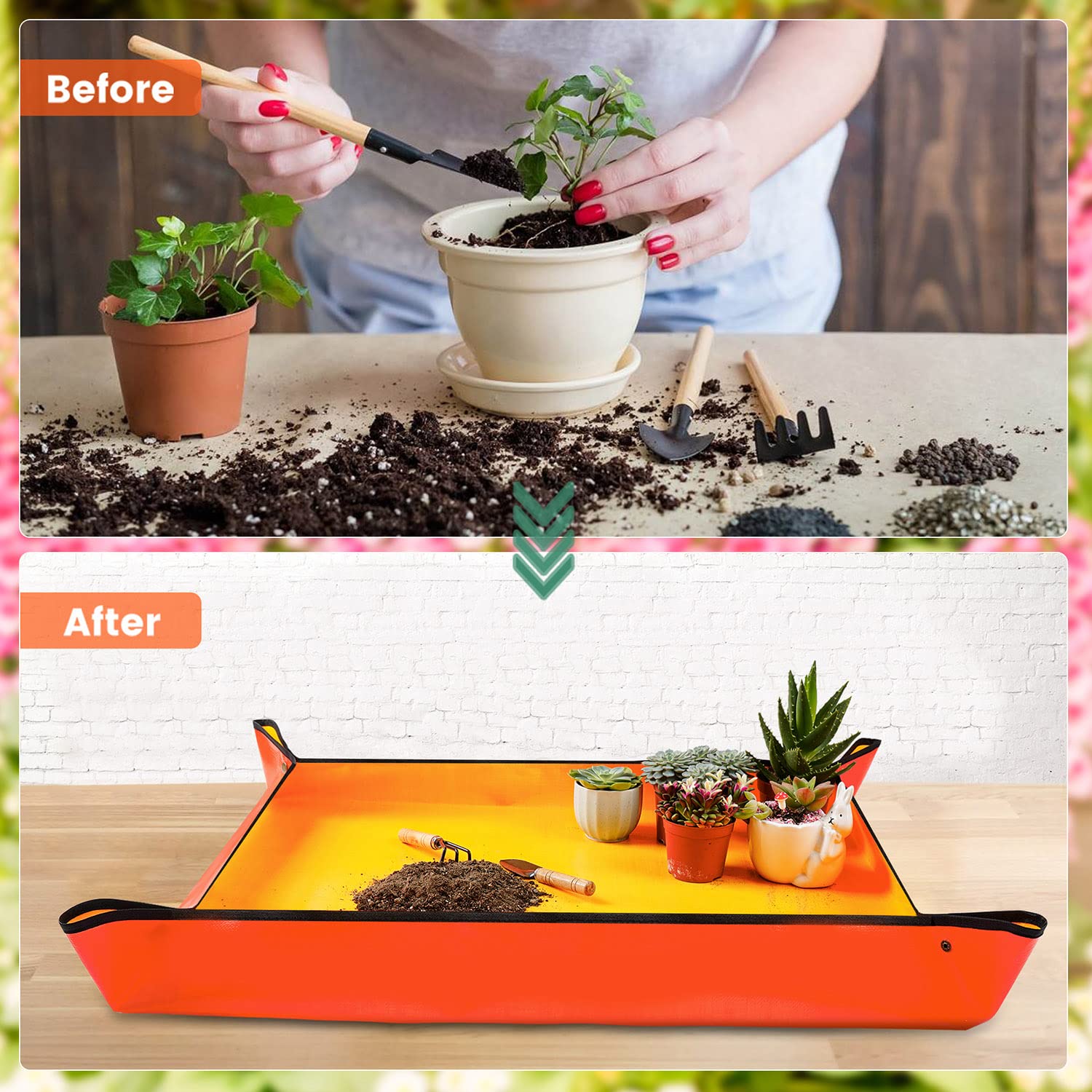 Waterproof Planting Mat PE Pla - Bonsai Repotting Mat recension och pris