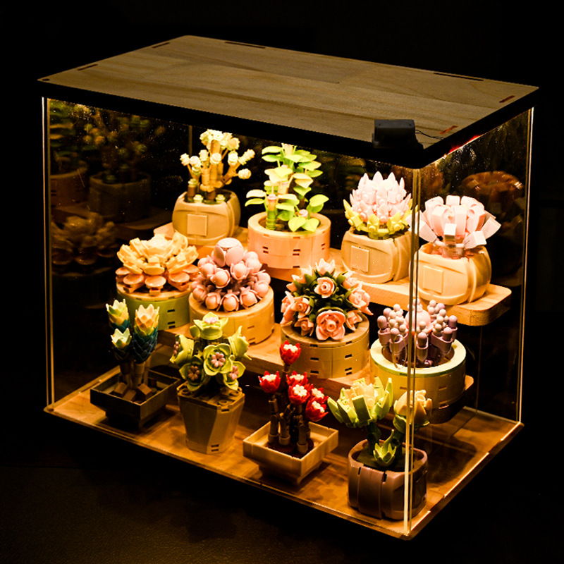 DIY MOC Potted Plants Succulen - Bonsai Garden Lego Set recension och pris