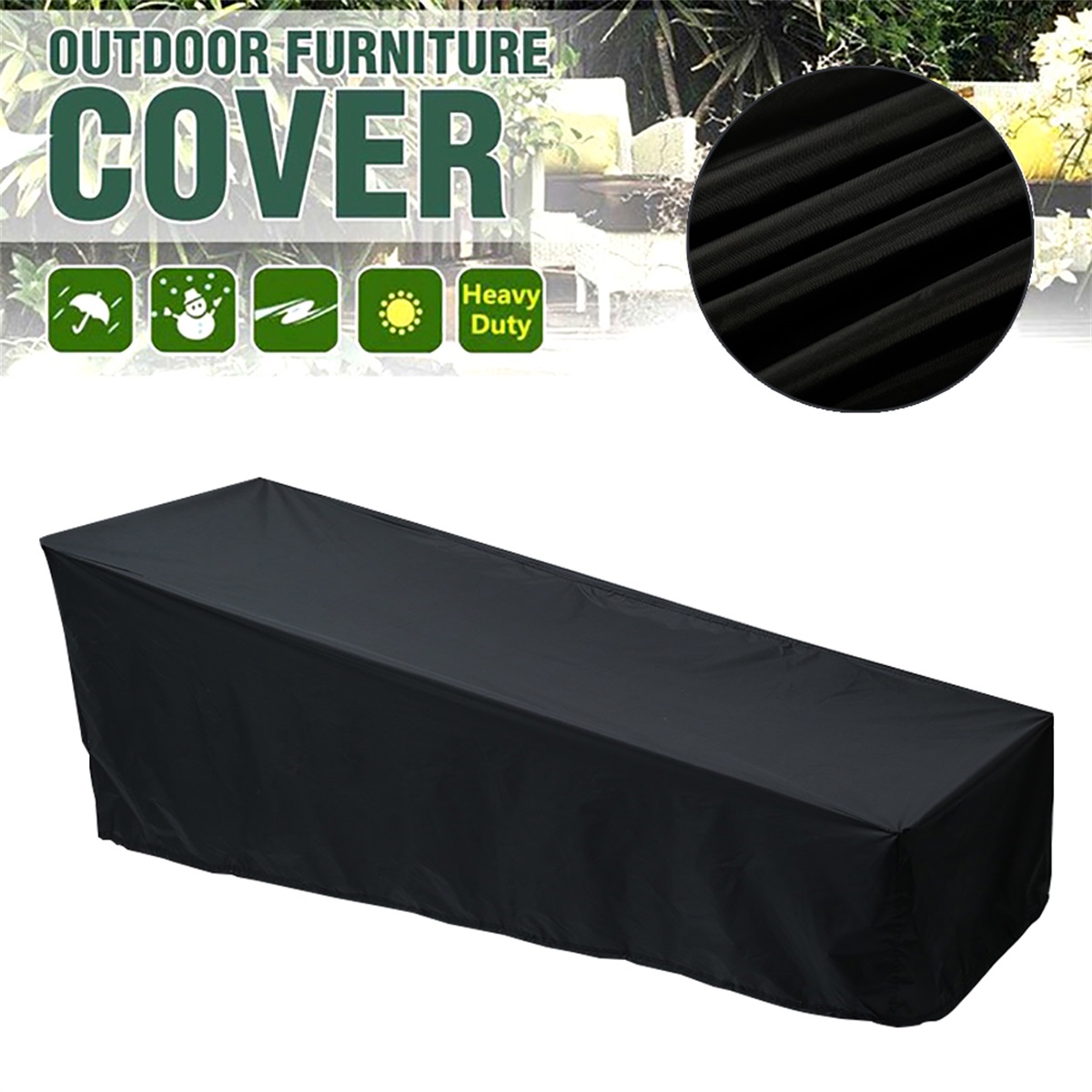 Outdoor Garden Sunbed Cover Su - Bonsai Garden Bench recension och pris