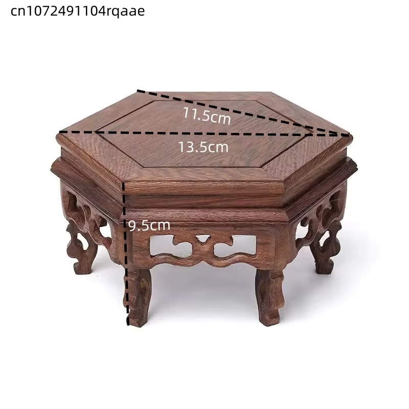 Wooden Hexagonal Plant Stand F - Bonsai Garden Indoor recension och pris