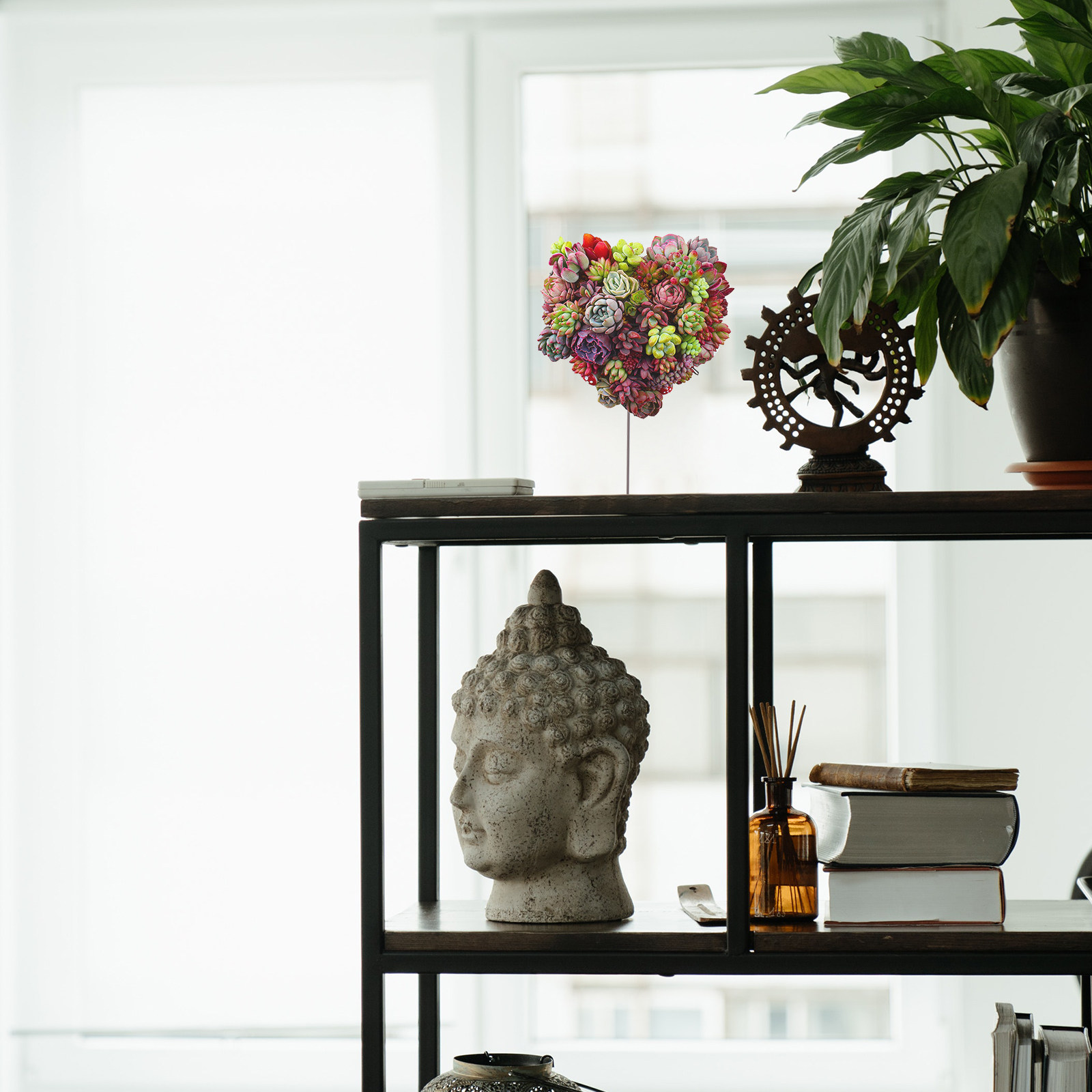 Iron Flower Frame Retro Three- - Bonsai Garden Wall recension och pris