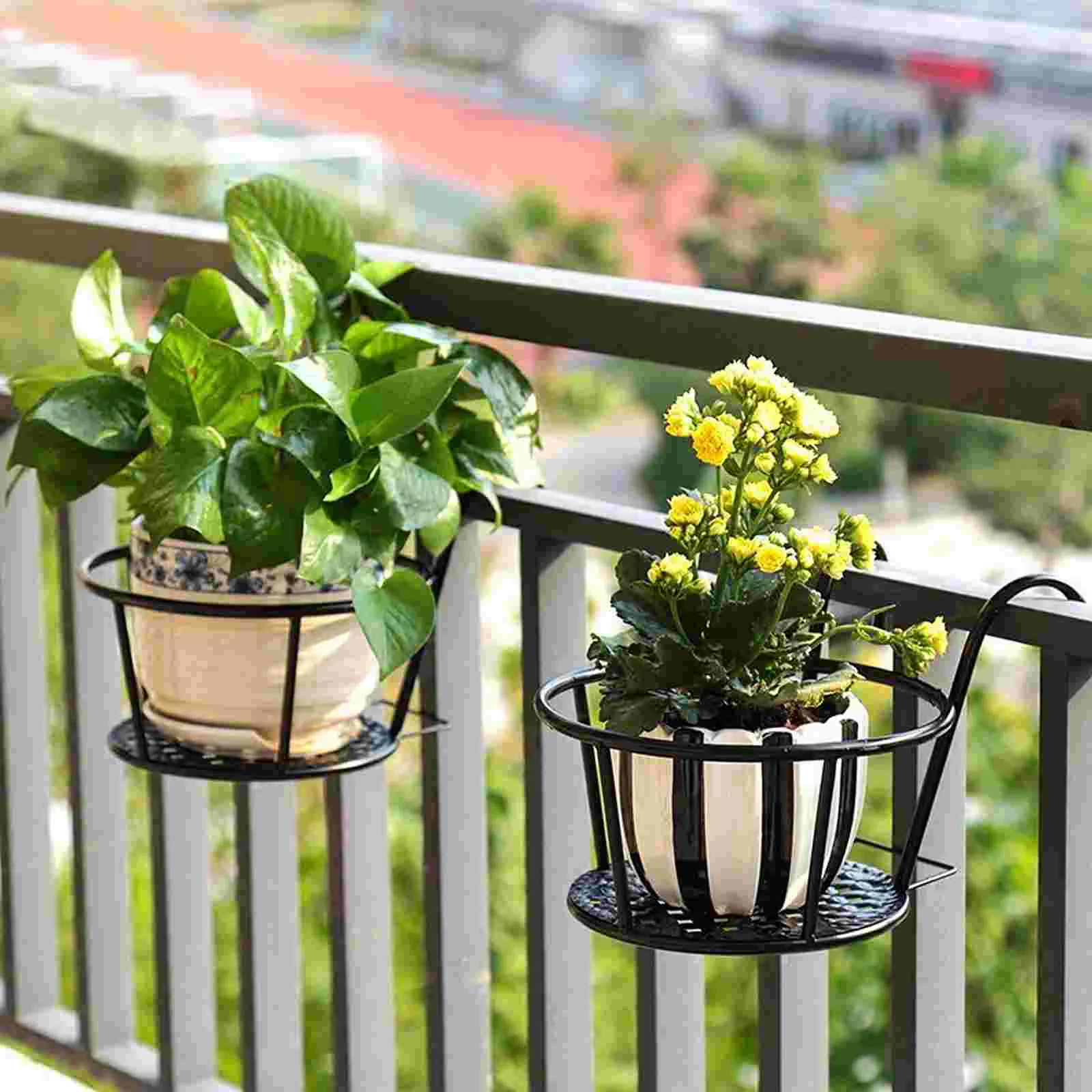2 Pcs Iron Flower Pot Stand Wa - Bonsai Garden Wall recension och pris