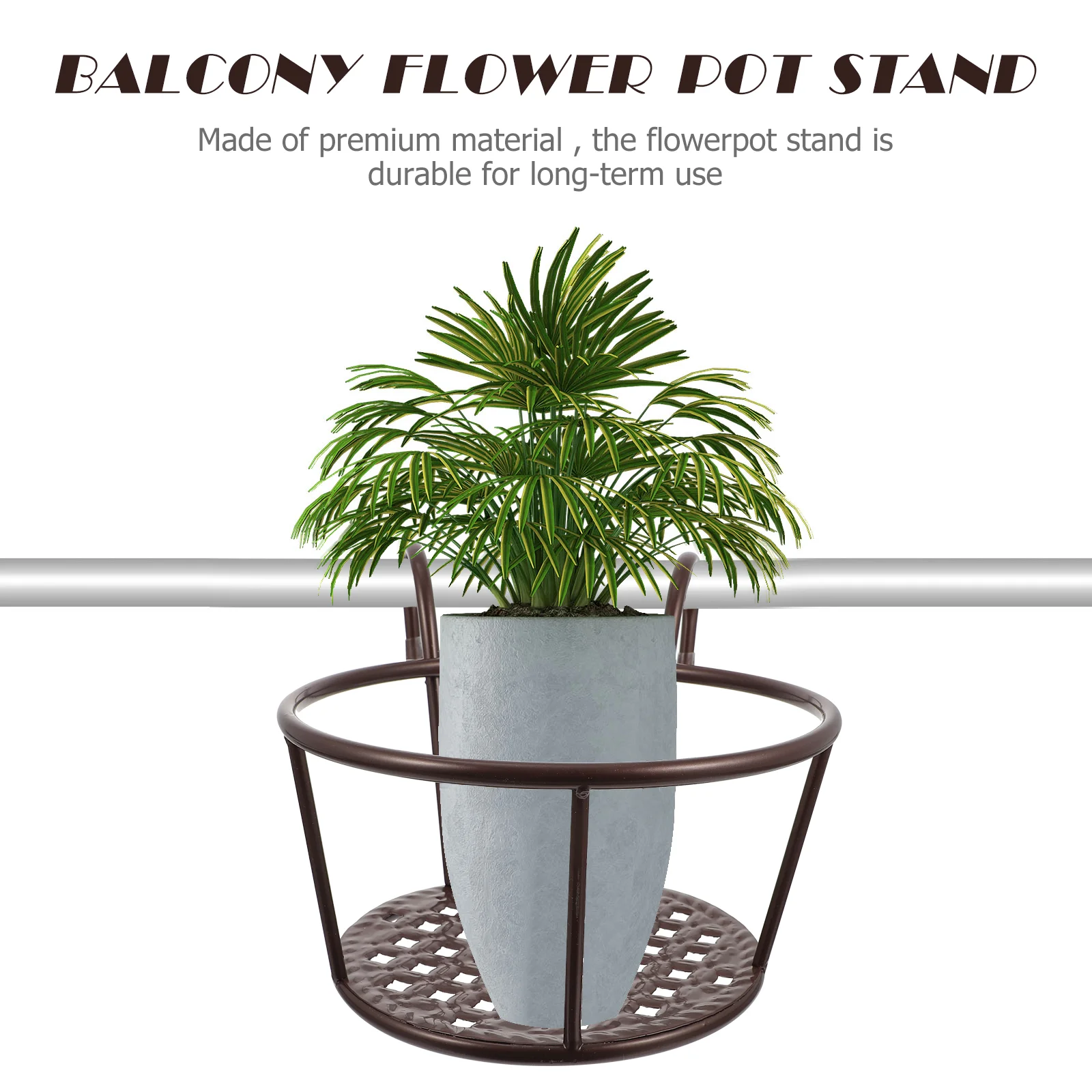 2 Pcs Iron Flower Pot Stand Wa - Bonsai Garden Wall recension och pris