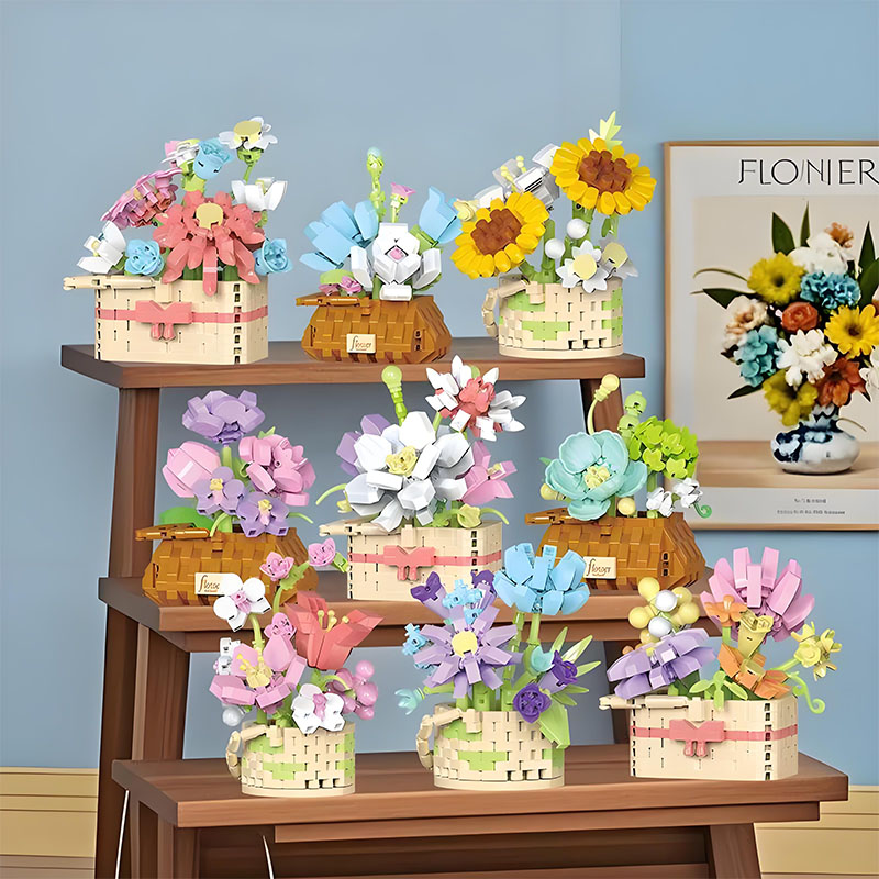 DIY Potted Rose Sunflower Plan - Bonsai Garden Lego Set recension och pris