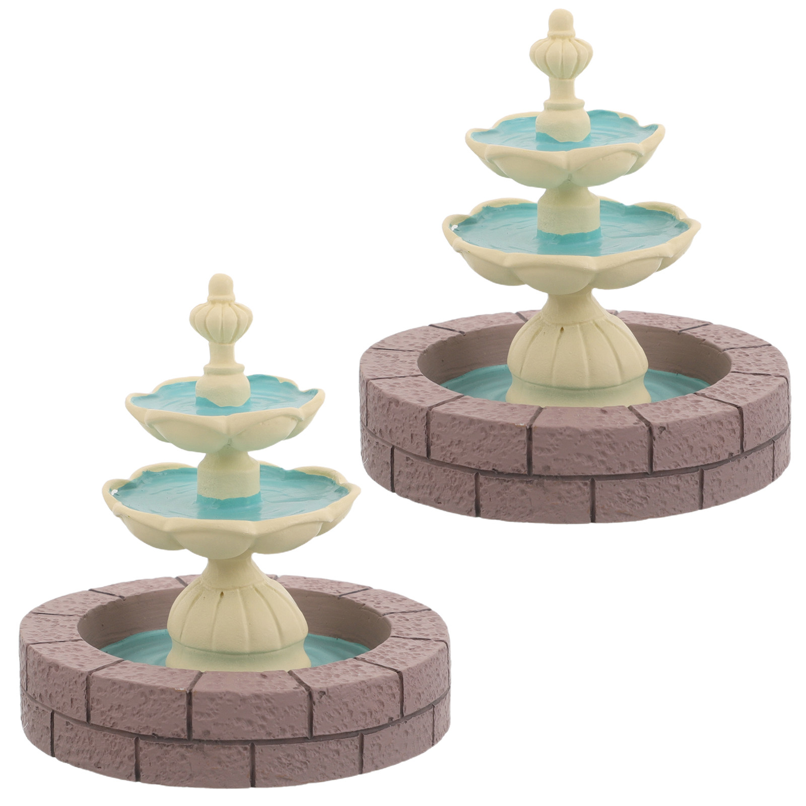 2Pcs Mini Resin Fountain Decor - Bonsai Garden Usa recension och pris