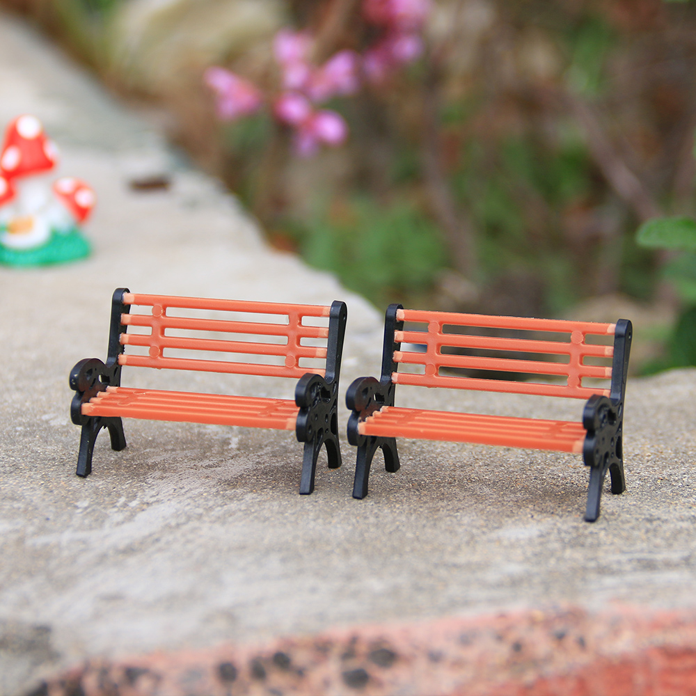 1PC Resin Miniature Bench Stoo - Bonsai Garden Bench recension och pris