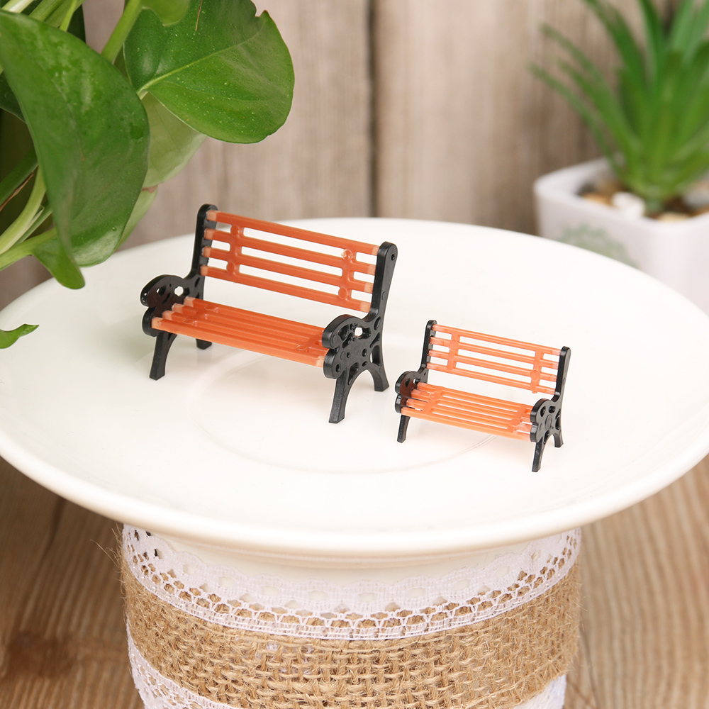 1PC Resin Miniature Bench Stoo - Bonsai Garden Bench recension och pris